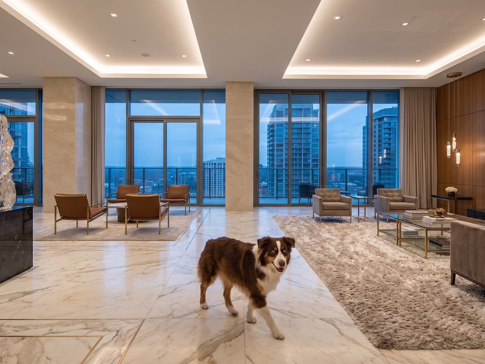 Bright, immaculate living room
